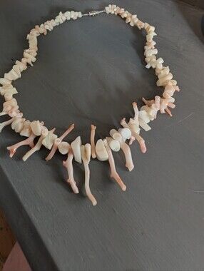 Pink Angel Skin Coral Necklace